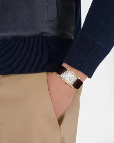 Ferragamo Men's Asymetrique 75x115 Leather-Strap Watch | Thumbnail 2 Ferragamo Men's Asymetrique 75x115 Leather-Strap Watch | Thumbnail 2