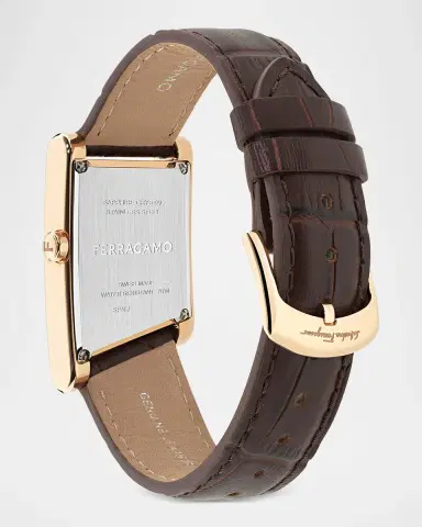 Ferragamo Men's Asymetrique 75x115 Leather-Strap Watch | Thumbnail 3 Ferragamo Men's Asymetrique 75x115 Leather-Strap Watch | Thumbnail 3