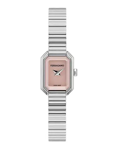 Ferragamo Crystal Petite 15x20mm Stainless Steel Bracelet Watch | Thumbnail 1 Ferragamo Crystal Petite 15x20mm Stainless Steel Bracelet Watch | Thumbnail 1