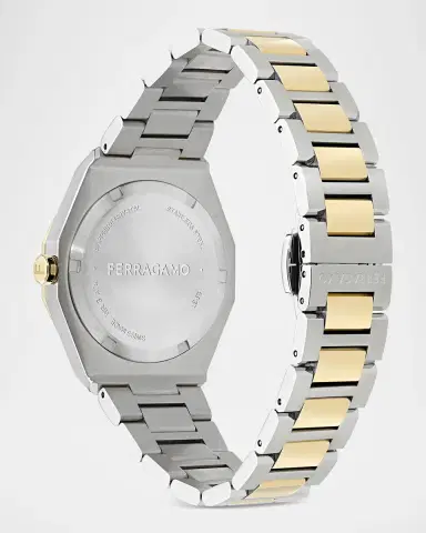 Ferragamo Edge 34mm Two-Tone Bracelet Watch | Thumbnail 3 Ferragamo Edge 34mm Two-Tone Bracelet Watch | Thumbnail 3
