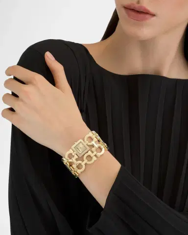 Ferragamo Double Gancini Catwalk IP Yellow Goldtone Stainless Steel Watch/19MM x 19MM | Thumbnail 2 Ferragamo Double Gancini Catwalk IP Yellow Goldtone Stainless Steel Watch/19MM x 19MM | Thumbnail 2