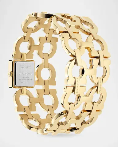 Ferragamo Double Gancini Catwalk IP Yellow Goldtone Stainless Steel Watch/19MM x 19MM | Thumbnail 3 Ferragamo Double Gancini Catwalk IP Yellow Goldtone Stainless Steel Watch/19MM x 19MM | Thumbnail 3