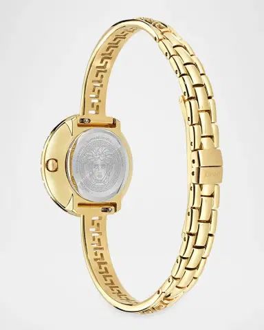 Versace Greca Pendant Diamond 28mm IP Yellow Gold Bracelet Watch | Thumbnail 4 Versace Greca Pendant Diamond 28mm IP Yellow Gold Bracelet Watch | Thumbnail 4