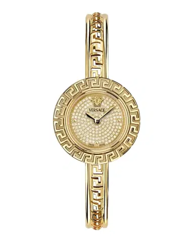 Versace Greca Pendant Diamond 28mm IP Yellow Gold Bracelet Watch | Thumbnail 1 Versace Greca Pendant Diamond 28mm IP Yellow Gold Bracelet Watch | Thumbnail 1