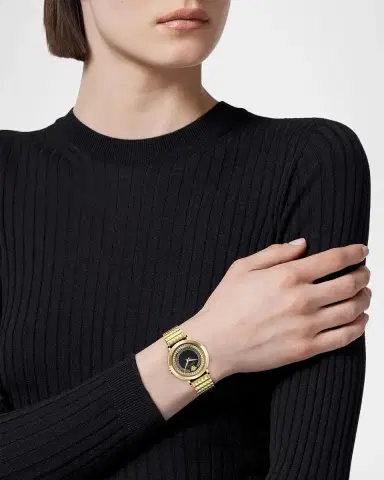 Versace Delphinus 35mm IP Yellow Gold Bracelet Watch | Thumbnail 2 Versace Delphinus 35mm IP Yellow Gold Bracelet Watch | Thumbnail 2