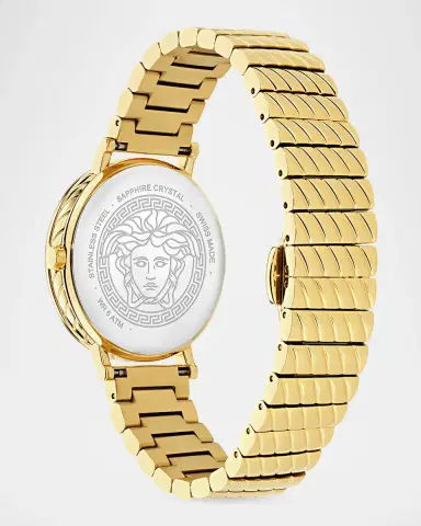 Versace Delphinus 35mm IP Yellow Gold Bracelet Watch | Thumbnail 4 Versace Delphinus 35mm IP Yellow Gold Bracelet Watch | Thumbnail 4
