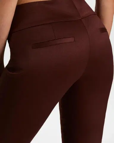 Alice + Olivia Olivia Low-Rise Wool Sateen Bootcut Pants | Thumbnail 5 Alice + Olivia Olivia Low-Rise Wool Sateen Bootcut Pants | Thumbnail 5
