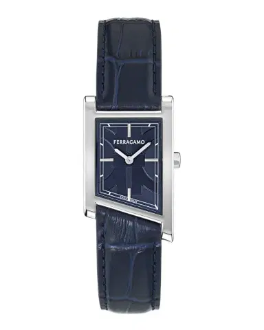 Ferragamo Men's Asymetrique 75x115 Leather-Strap Watch | Thumbnail 1 Ferragamo Men's Asymetrique 75x115 Leather-Strap Watch | Thumbnail 1