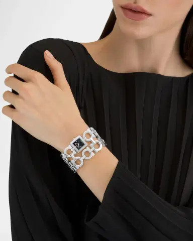 Ferragamo Double Gancini Catwalk 19mm Stainless Steel Bracelet Watch | Thumbnail 2 Ferragamo Double Gancini Catwalk 19mm Stainless Steel Bracelet Watch | Thumbnail 2