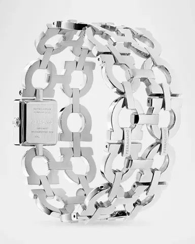 Ferragamo Double Gancini Catwalk 19mm Stainless Steel Bracelet Watch | Thumbnail 3 Ferragamo Double Gancini Catwalk 19mm Stainless Steel Bracelet Watch | Thumbnail 3