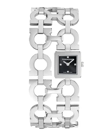 Ferragamo Double Gancini Catwalk 19mm Stainless Steel Bracelet Watch | Thumbnail 1 Ferragamo Double Gancini Catwalk 19mm Stainless Steel Bracelet Watch | Thumbnail 1