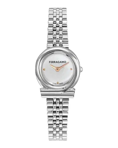 Ferragamo Gancini Twisted 23mm Stainless Steel Bracelet Watch | Thumbnail 1 Ferragamo Gancini Twisted 23mm Stainless Steel Bracelet Watch | Thumbnail 1