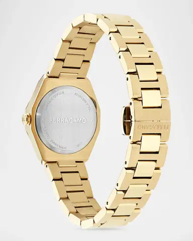 Ferragamo Edge IP Yellow Gold 28MM Bracelet Watch | Thumbnail 3 Ferragamo Edge IP Yellow Gold 28MM Bracelet Watch | Thumbnail 3