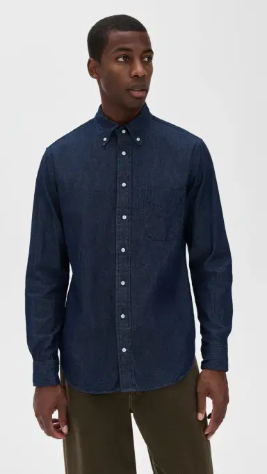Gitman Vintage Indigo Denim Shirt | Thumbnail 2 Gitman Vintage Indigo Denim Shirt | Thumbnail 2