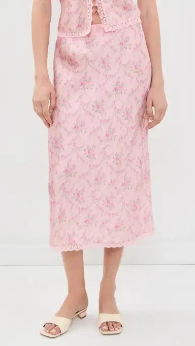 LoveShackFancy Castle Skirt | Thumbnail 2 LoveShackFancy Castle Skirt | Thumbnail 2