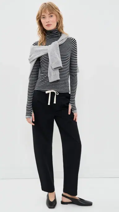ENZA COSTA New Classic Striped Turtleneck Top | Thumbnail 5 ENZA COSTA New Classic Striped Turtleneck Top | Thumbnail 5
