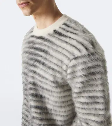 Tom Ford Striped mohair, wool, and silk-blend sweater | Thumbnail 4 Tom Ford Striped mohair, wool, and silk-blend sweater | Thumbnail 4