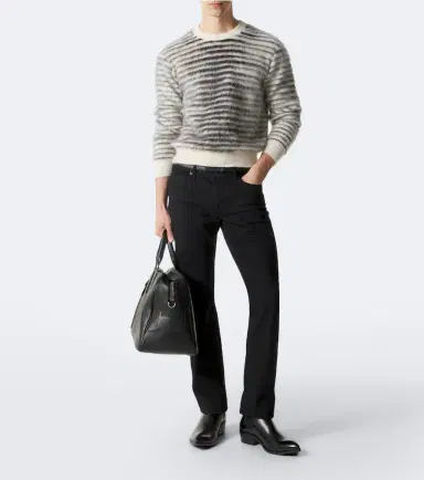 Tom Ford Striped mohair, wool, and silk-blend sweater | Thumbnail 6 Tom Ford Striped mohair, wool, and silk-blend sweater | Thumbnail 6