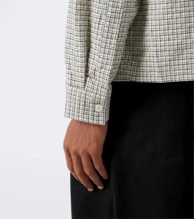 Studio Nicholson Checked cotton shirt | Thumbnail 2 Studio Nicholson Checked cotton shirt | Thumbnail 2