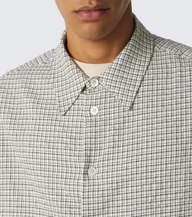 Studio Nicholson Checked cotton shirt | Thumbnail 5 Studio Nicholson Checked cotton shirt | Thumbnail 5