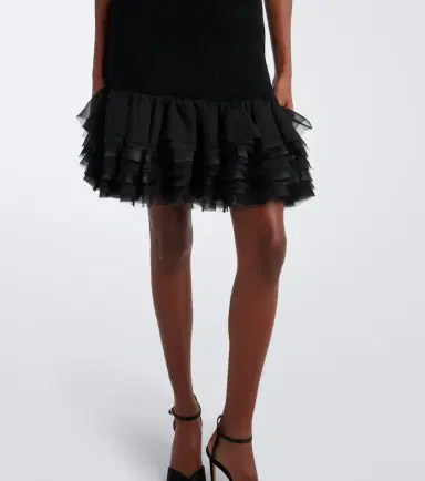 Nina Ricci Ruffled wool and cashmere miniskirt | Thumbnail 6 Nina Ricci Ruffled wool and cashmere miniskirt | Thumbnail 6