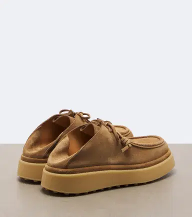 Tod's Gommino suede platform mules | Thumbnail 4 Tod's Gommino suede platform mules | Thumbnail 4