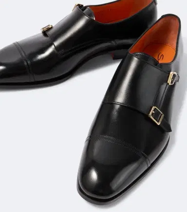 Santoni Leather monk strap shoes | Thumbnail 2 Santoni Leather monk strap shoes | Thumbnail 2
