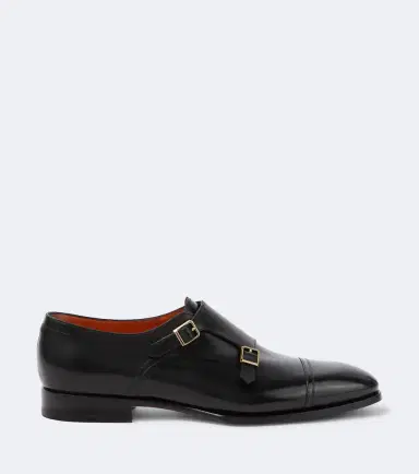 Santoni Leather monk strap shoes | Thumbnail 3 Santoni Leather monk strap shoes | Thumbnail 3