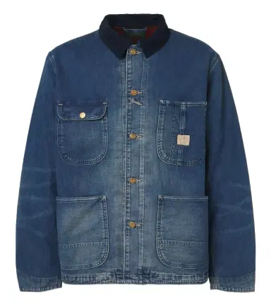 Polo Ralph Lauren Corduroy-trimmed denim jacket | Thumbnail 1 Polo Ralph Lauren Corduroy-trimmed denim jacket | Thumbnail 1