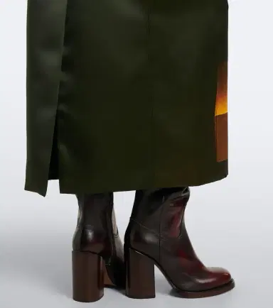 Dries Van Noten Printed satin midi skirt | Thumbnail 2 Dries Van Noten Printed satin midi skirt | Thumbnail 2