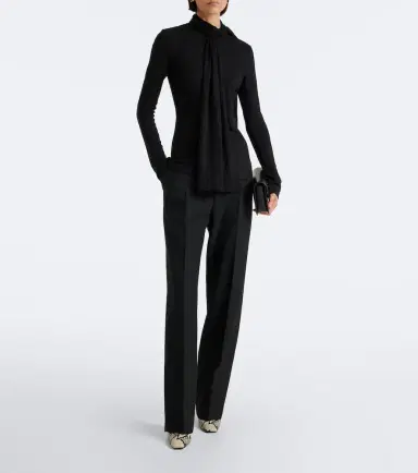 TOTEME Tie-neck jersey cardigan | Thumbnail 2 TOTEME Tie-neck jersey cardigan | Thumbnail 2