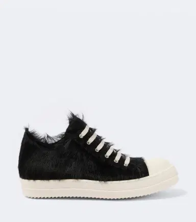 Rick Owens Low Sneaks calf hair sneakers | Thumbnail 2 Rick Owens Low Sneaks calf hair sneakers | Thumbnail 2