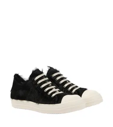 Rick Owens Low Sneaks calf hair sneakers | Thumbnail 1 Rick Owens Low Sneaks calf hair sneakers | Thumbnail 1