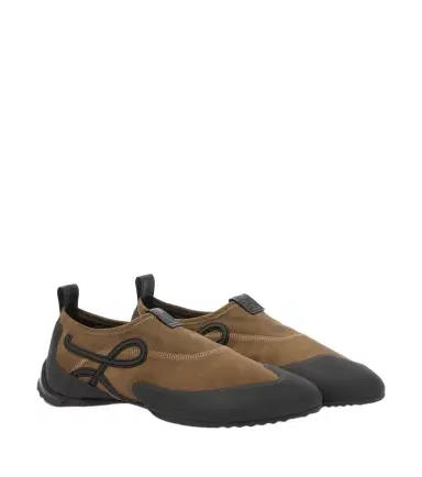 Loewe Grip Aqua suede slip-on shoes | Thumbnail 1 Loewe Grip Aqua suede slip-on shoes | Thumbnail 1