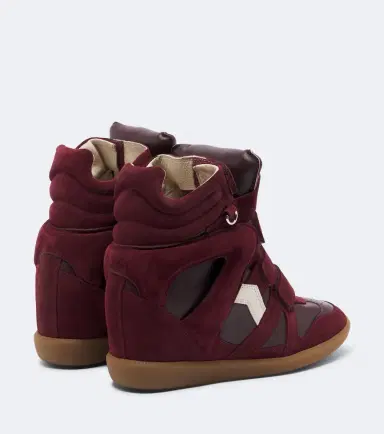 Isabel Marant Bekett leather and suede wedge sneakers | Thumbnail 3 Isabel Marant Bekett leather and suede wedge sneakers | Thumbnail 3