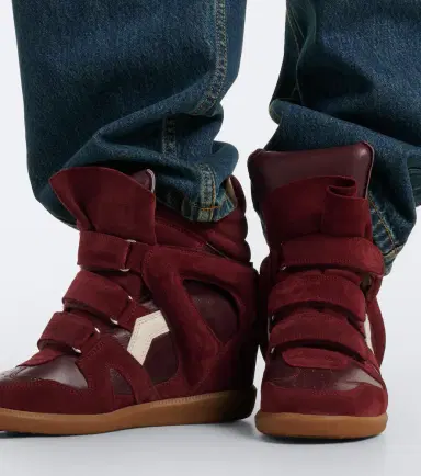 Isabel Marant Bekett leather and suede wedge sneakers | Thumbnail 5 Isabel Marant Bekett leather and suede wedge sneakers | Thumbnail 5