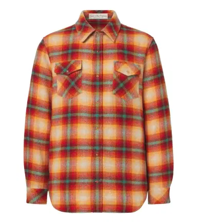 God’s True Cashmere Shadow plaid cashmere shirt with carnelians | Thumbnail 1 God’s True Cashmere Shadow plaid cashmere shirt with carnelians | Thumbnail 1
