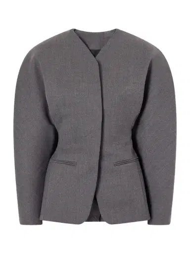 Jacquemus La Veste Ovalo Drill Blazer | Thumbnail 1 Jacquemus La Veste Ovalo Drill Blazer | Thumbnail 1