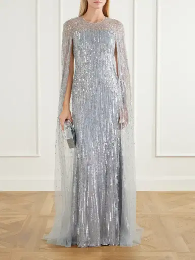 Jenny Packham Cosmic Dust Sequin-embellished Gown | Thumbnail 2 Jenny Packham Cosmic Dust Sequin-embellished Gown | Thumbnail 2