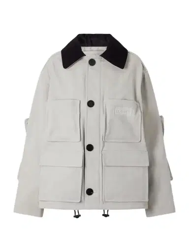 Loewe Leather-trimmed Cotton Jacket | Thumbnail 1 Loewe Leather-trimmed Cotton Jacket | Thumbnail 1