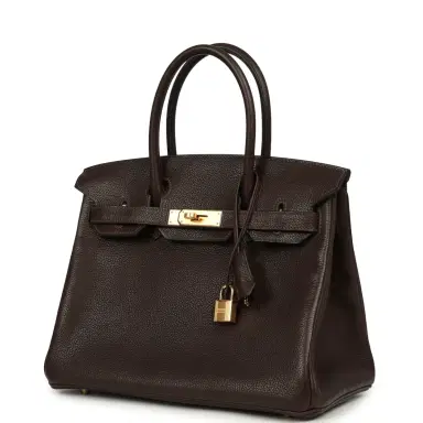 HERMÈS Hermes Birkin 30 Ebene Barenia Faubourg Gold Hardware | Thumbnail 5 HERMÈS Hermes Birkin 30 Ebene Barenia Faubourg Gold Hardware | Thumbnail 5