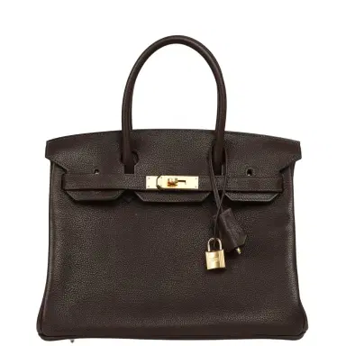 HERMÈS Hermes Birkin 30 Ebene Barenia Faubourg Gold Hardware | Thumbnail 1 HERMÈS Hermes Birkin 30 Ebene Barenia Faubourg Gold Hardware | Thumbnail 1