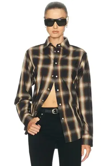ÉTERNE Ford Yarndye Plaid Button Up Top | Thumbnail 1 ÉTERNE Ford Yarndye Plaid Button Up Top | Thumbnail 1