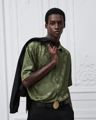 Dior Brocade Short-Sleeved Shirt | Thumbnail 2 Dior Brocade Short-Sleeved Shirt | Thumbnail 2