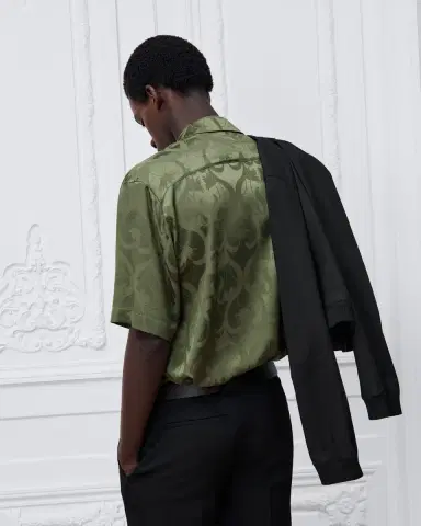 Dior Brocade Short-Sleeved Shirt | Thumbnail 3 Dior Brocade Short-Sleeved Shirt | Thumbnail 3