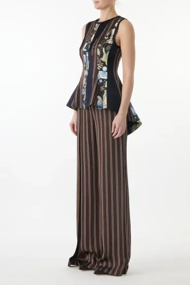 Jason Wu Collection STRIPED STRAIGHT LEG MID-RISE TROUSERS | Thumbnail 3 Jason Wu Collection STRIPED STRAIGHT LEG MID-RISE TROUSERS | Thumbnail 3