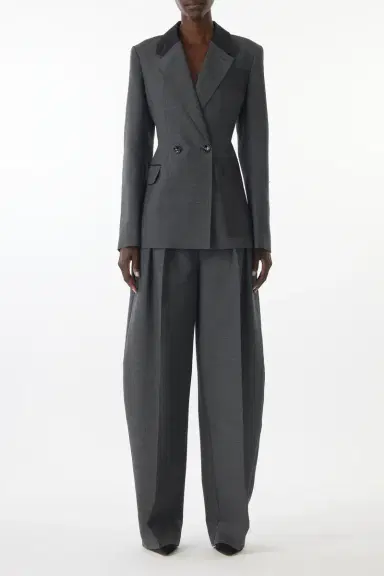 Jason Wu Collection TROPICAL WOOL BAR JACKET WITH VEILED POCKET | Thumbnail 3 Jason Wu Collection TROPICAL WOOL BAR JACKET WITH VEILED POCKET | Thumbnail 3