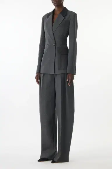 Jason Wu Collection TROPICAL WOOL BAR JACKET WITH VEILED POCKET | Thumbnail 4 Jason Wu Collection TROPICAL WOOL BAR JACKET WITH VEILED POCKET | Thumbnail 4