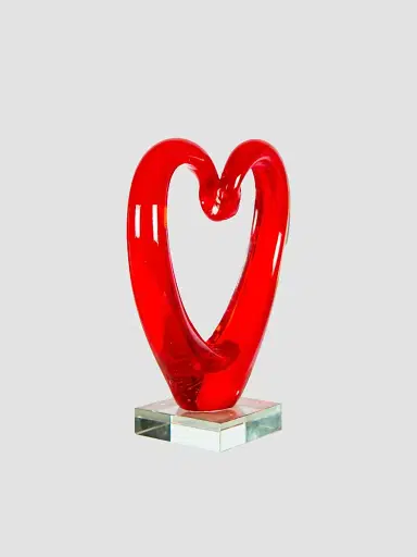 Dale Tiffany Ruby Heart Glass Sculpture | Thumbnail 3 Dale Tiffany Ruby Heart Glass Sculpture | Thumbnail 3