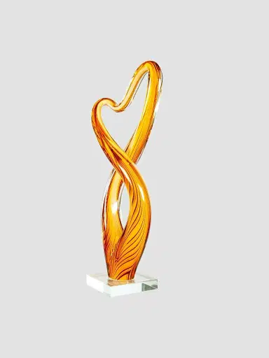 Dale Tiffany Golden Infinity Glass Sculpture | Thumbnail 3 Dale Tiffany Golden Infinity Glass Sculpture | Thumbnail 3
